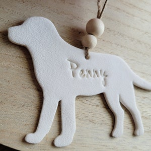 Personalized labrador ornament // dog lover gift // dog ornament // custom handmade gifts image 4