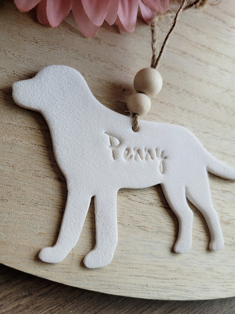 Personalized labrador ornament // dog lover gift // dog ornament // custom handmade gifts image 4