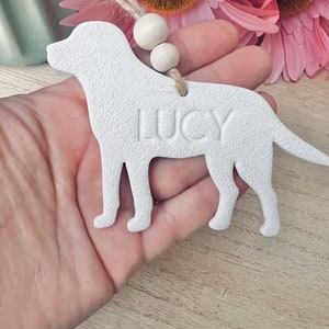 Personalized labrador ornament // dog lover gift // dog ornament // custom handmade gifts image 2