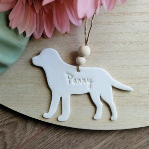 Personalized labrador ornament // dog lover gift // dog ornament // custom handmade gifts image 1