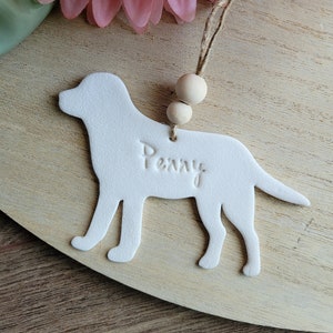 Personalized labrador ornament // dog lover gift // dog ornament // custom handmade gifts image 3