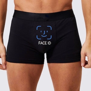 Funny Face ID and Touch Id Underwear: Cheeky Gift for Boyfriend, Husband