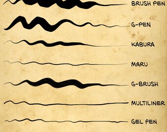 43 Procreate - Manga + Anime Brushes