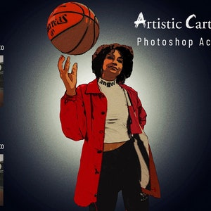 Cartoon Photoshop Action Bundle , Cartoon Effect Adobe, Photoshop CC image 10
