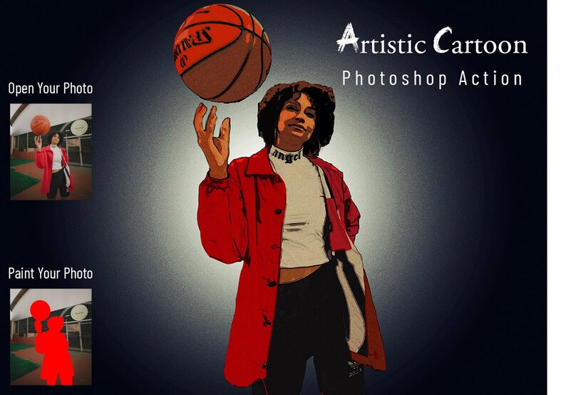 Cartoon Photoshop Action Bundle , Cartoon Effect Adobe, Photoshop CC image 10