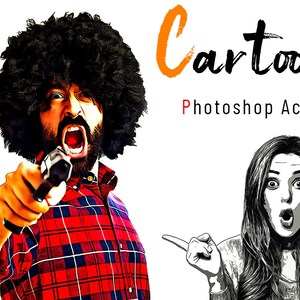 Cartoon Photoshop Action Bundle , Cartoon Effect Adobe, Photoshop CC image 5