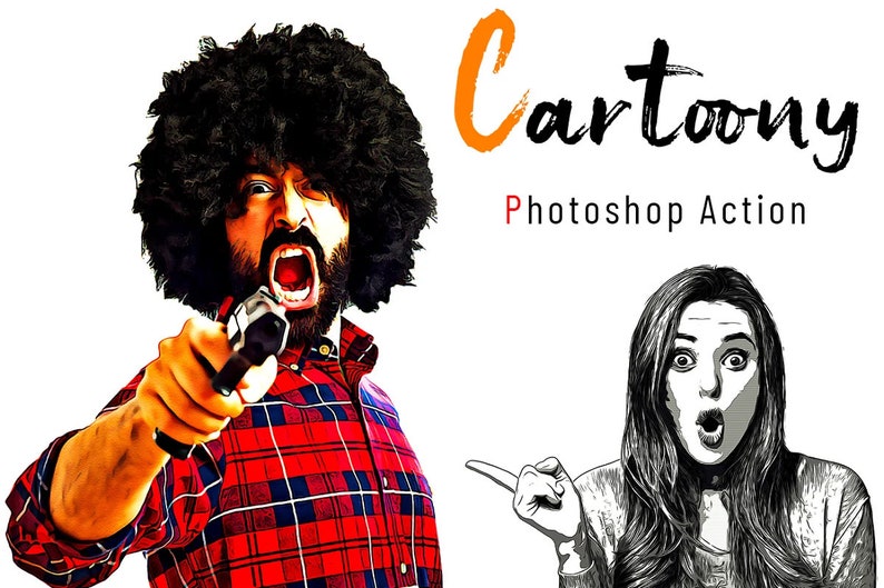 Cartoon Photoshop Action Bundle , Cartoon Effect Adobe, Photoshop CC image 5