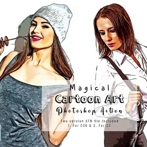 Cartoon Photoshop Action Bundle , Cartoon Effect Adobe, Photoshop CC image 8