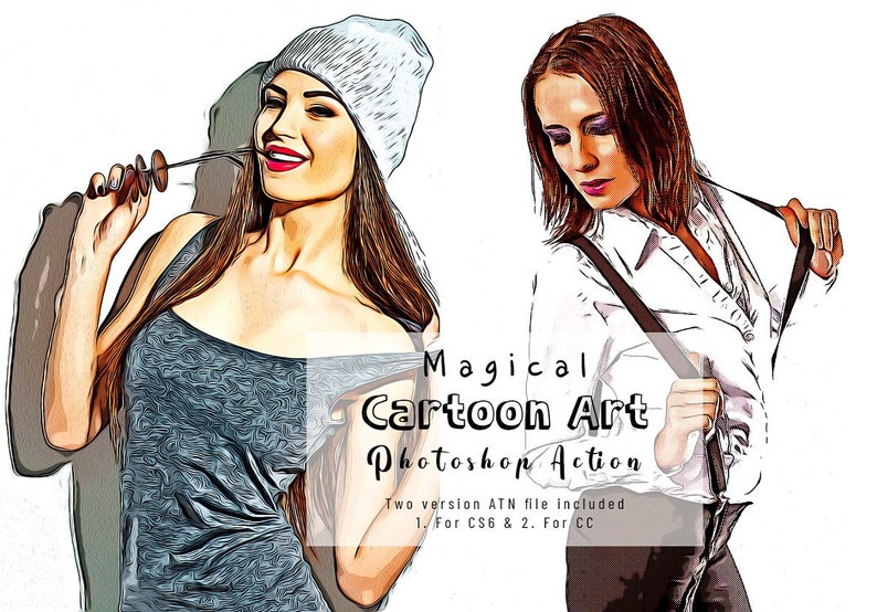 Cartoon Photoshop Action Bundle , Cartoon Effect Adobe, Photoshop CC image 8