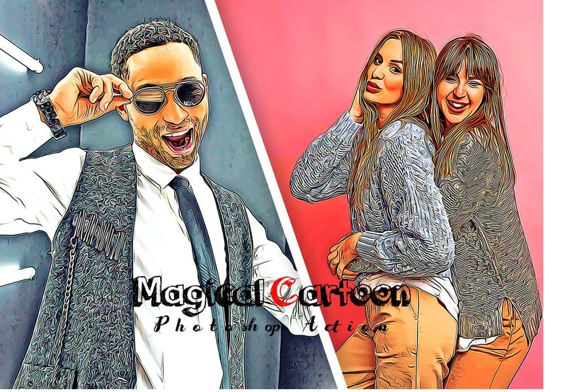 Cartoon Photoshop Action Bundle , Cartoon Effect Adobe, Photoshop CC image 6