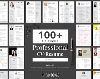 100+ Professional CV Resume Adobe Indesign + Illustrator Templates