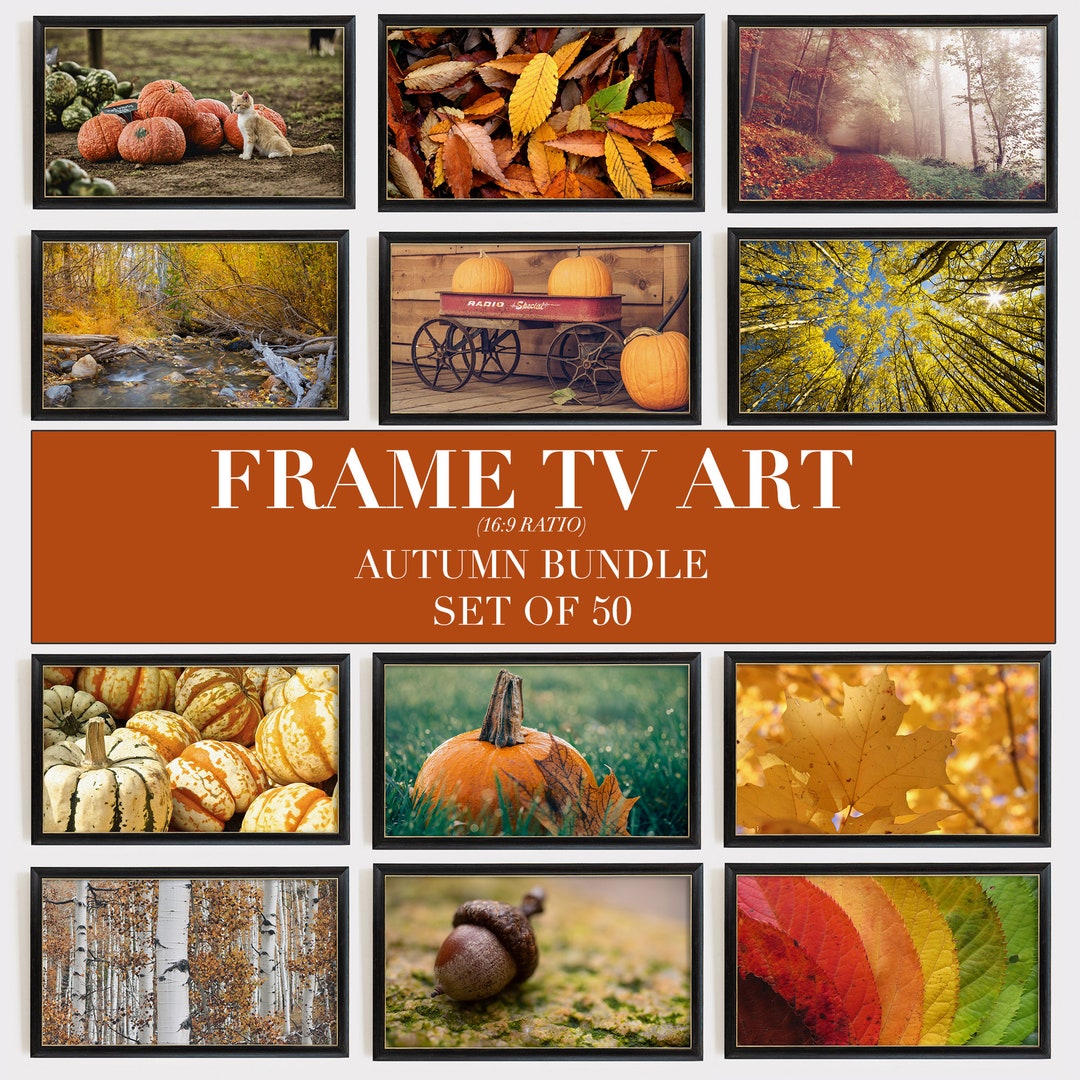 Samsung Frame Tv Art W Frame Tv Art Autumn Frame Tv Art Etsy