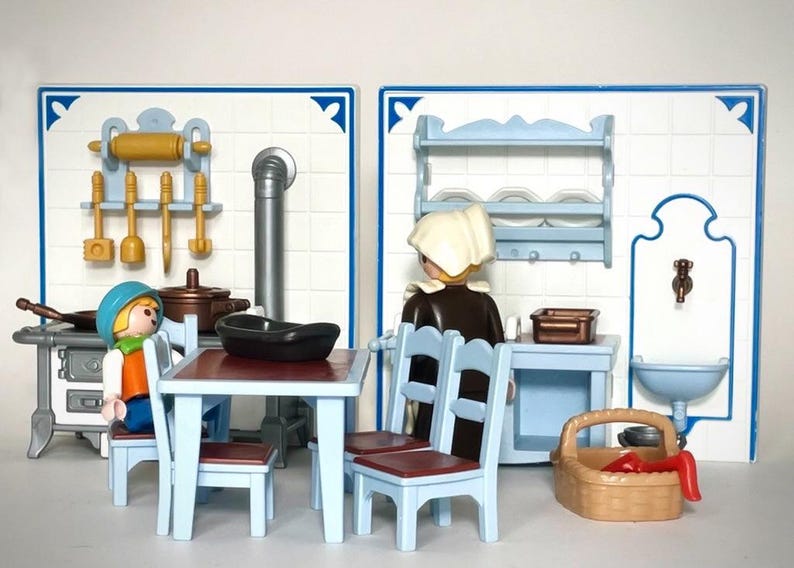 Playmobil Victorian Mansion Kitchen Set 5322 - Etsy