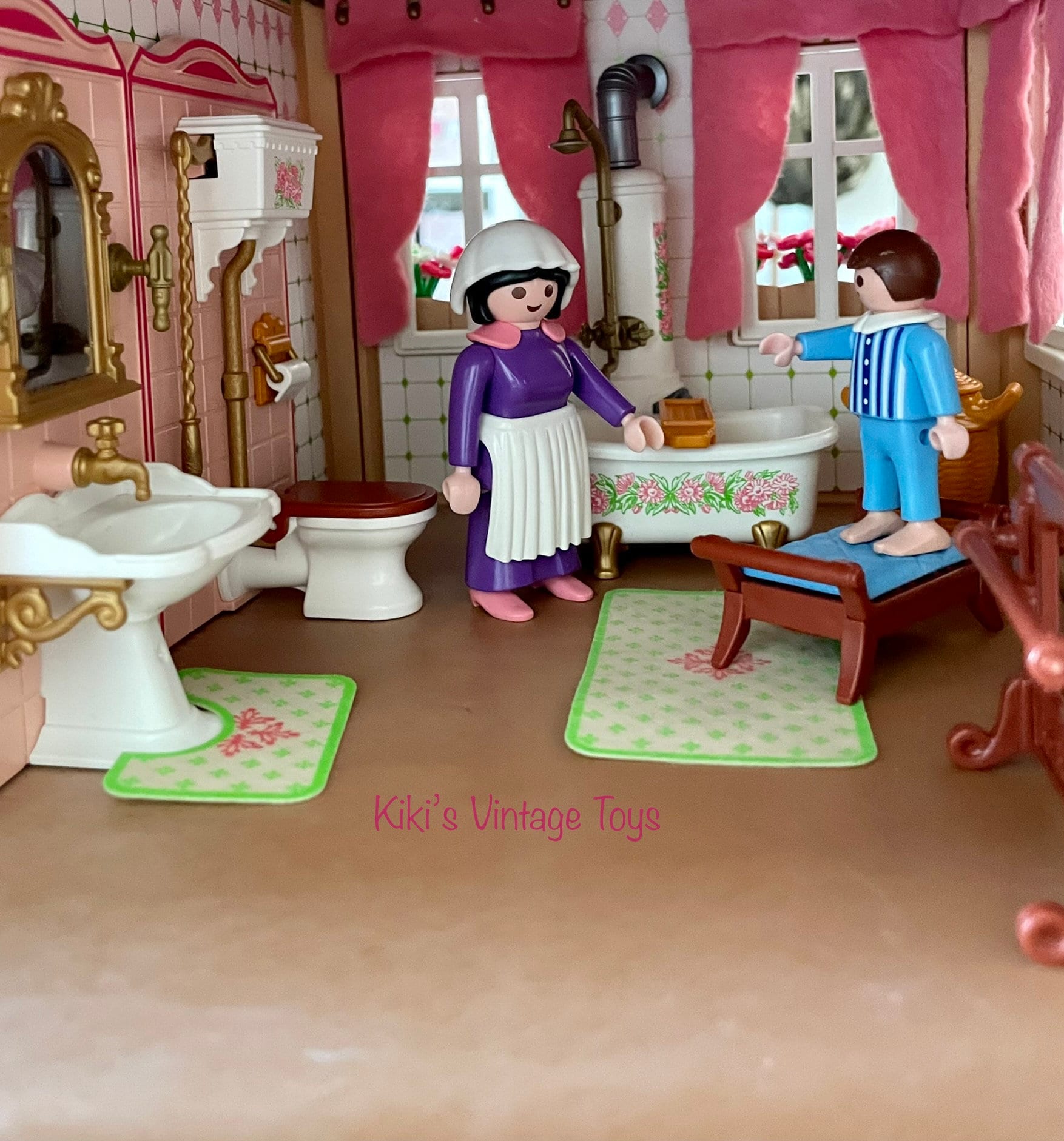 Playmobil Victorian Mansion Bathroom Set Vintage