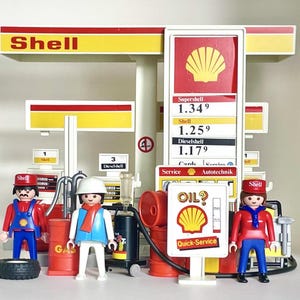 Playmobil Gas Station (Shell) VINTAGE