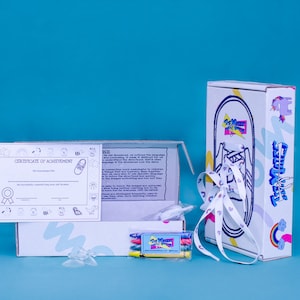 Regenbogen/Einhorn: Tie-Mates Schuhbinder Lernset