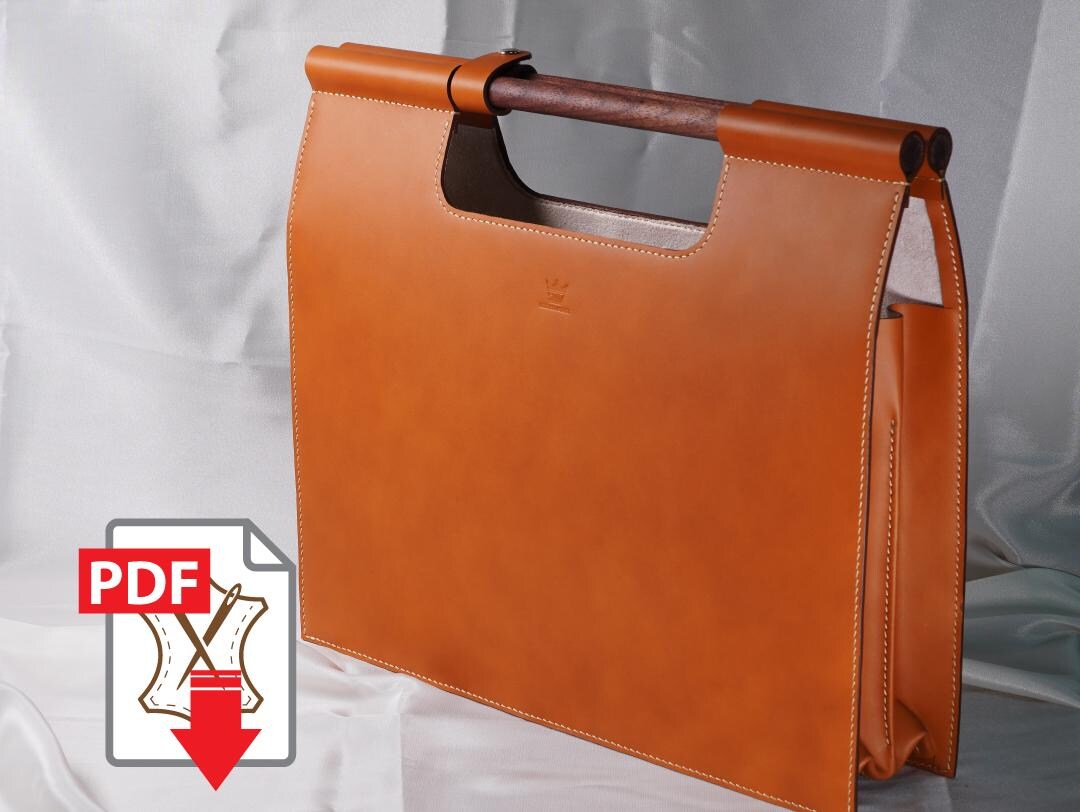 Wooden Handle Briefcase | Digital Pattern (PDF) - Etsy