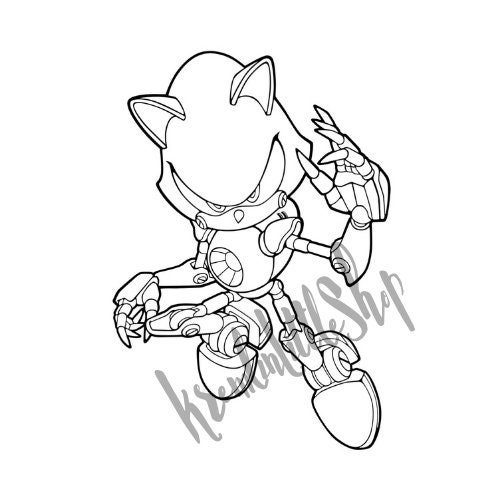 Coloring page - Metal Sonic