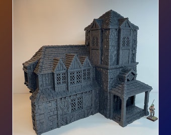 Library of Leichheim | 28mm-32mm | Tabletop Scenery | Wargaming Terrain | Warhammer | Fantasy | AoS | DnD | Pathfinder | Medieval | Scatter