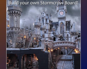 Stormcrow – Modular Gaming Board (unpainted) | 28mm/32mm | Trench Crusade Mordheim Frostgrave DnD D&D | Tabletop Fantasy Wargaming Terrain