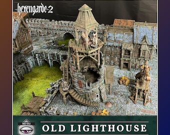 Old Lighthouse – Hexengarde 2 | 28mm/32mm | Mordheim DnD D&D | Tired World Studio | Tabletop Fantasy Wargaming Terrain