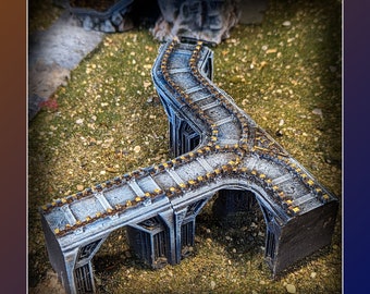 Modulare Zwergeneisenbahn | Königreich Durak Tief | Eroberungs-Kreationen | Dwarf Tabletop Fantasy Wargaming Gelände | Herr der Ringe Herr der Ringe Herr der Ringe DND