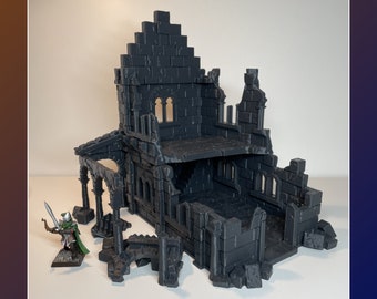 Hausruine #2 von Arkenfel | Gondor | 28mm-32mm | Tabletop Landschaft | Herr der Ringe Herr der Ringe | Wargaming Terrain | Warhammer | Mordheim D&D