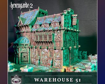 Warehouse 51 – Hexengarde 2 | 28mm/32mm | Mordheim DnD D&D | Tired World Studio | Tabletop Fantasy Wargaming Terrain