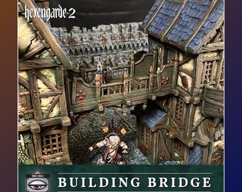Building Bridge – Hexengarde 2 | 28mm/32mm | Mordheim DnD D&D | Tired World Studio | Tabletop Fantasy Wargaming Terrain