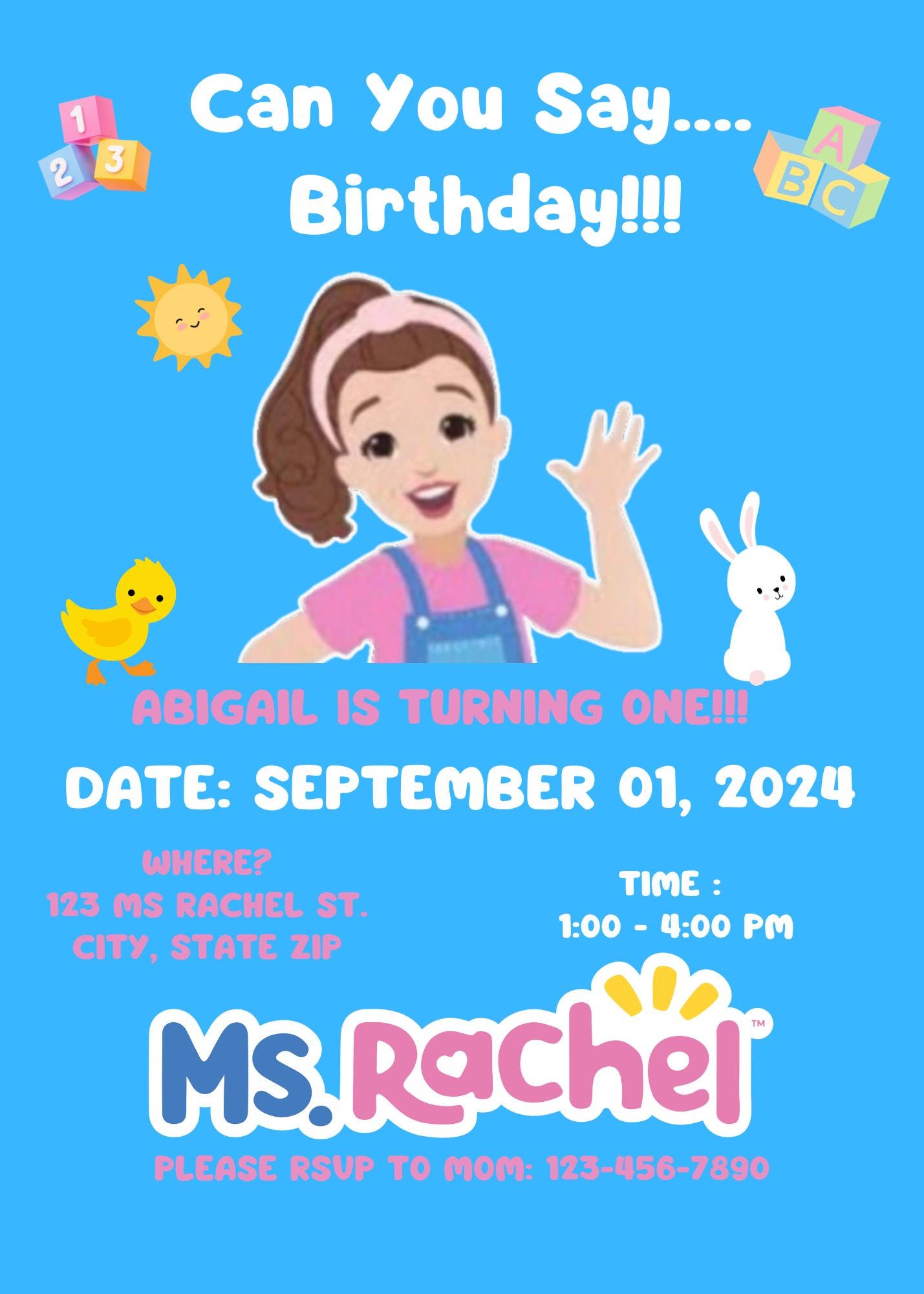 MS RACHEL BIRTHDAY - Etsy