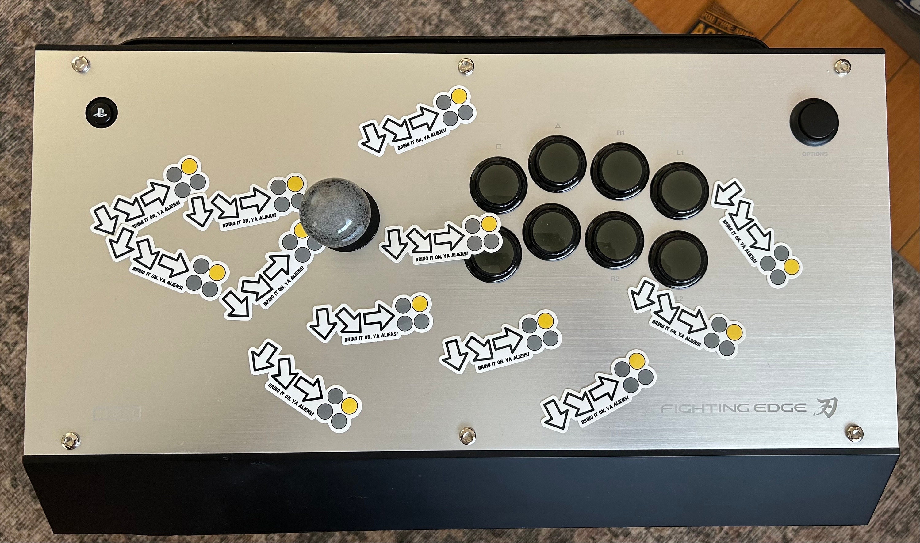 Tekken Paul Phoenix Deathfist Input Sticker, Vinyl Gloss Sticker for