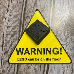 3D Printed Brick Warning Sign