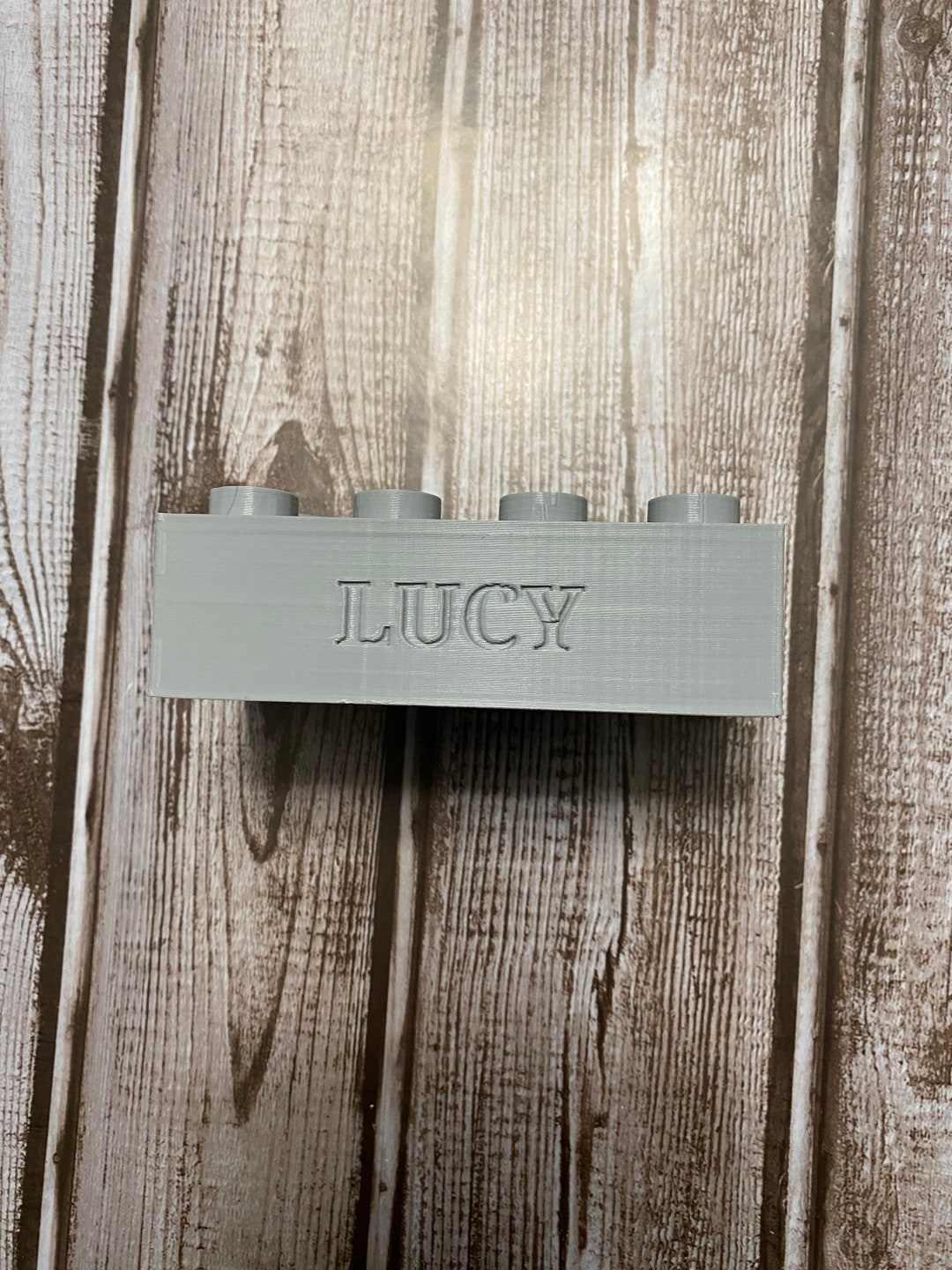 3D Printed Building Block Name Block Etsy