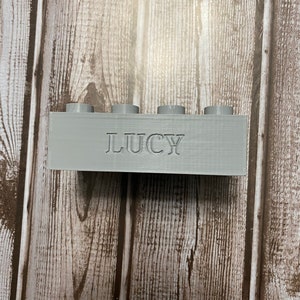 3D Printed Building Block Name Block
