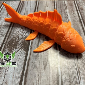 3D Printed Articulated Koi Fish