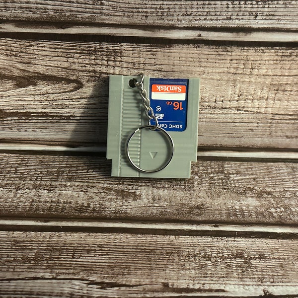 3D Printed NES SD Card Holder Keychain