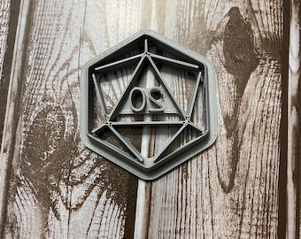 3D Printed D20 Cookie Cutter