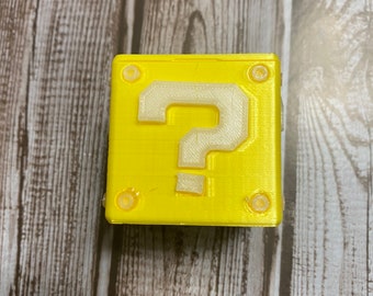 3D Printed Mario Question Block Switch Game Holder
