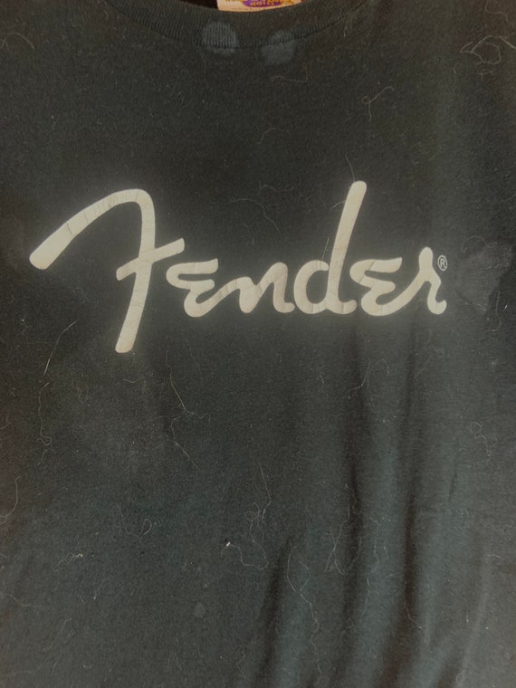 Fender small black graphic vintage tshirt - image 1