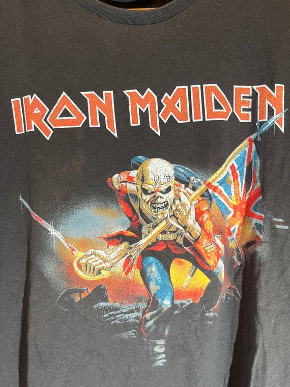 Iron Maiden large black graphic vintage preowned t