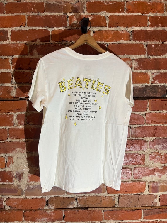 Beatles large white graphic vintage preowned tshi… - image 3