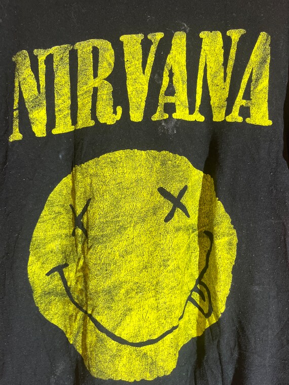 Nirvana small black graphic vintage preowned tshir