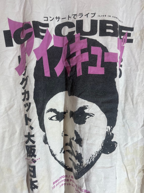 ice cube large white graphic vintage preowned tshi