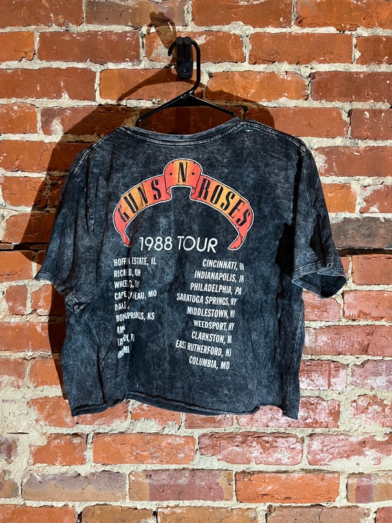 guns & roses xlarge grey graphic vintage preowned… - image 3