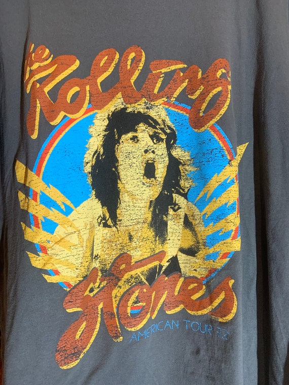 Rolling Stones small grey graphic vintage tshirt - image 1