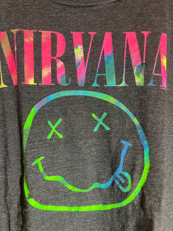 Nirvana xlarge black graphic vintage preowned tshi