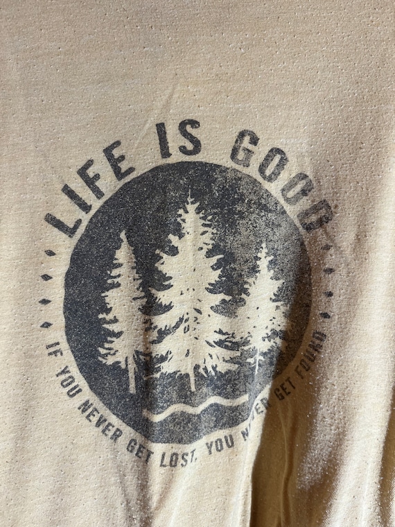 Life is good 2xlarge yellow graphic vintage preown