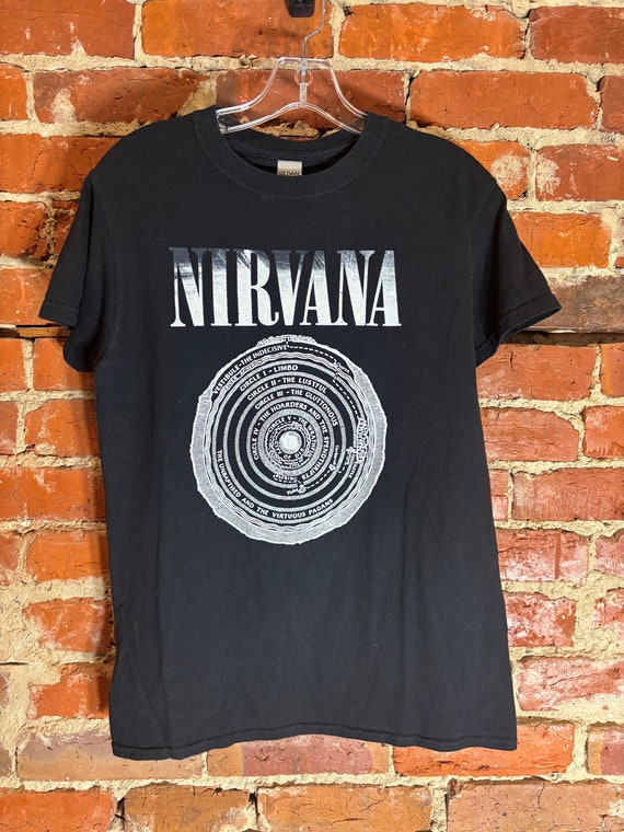 Nirvana small black graphic vintage preowned tshi… - image 2