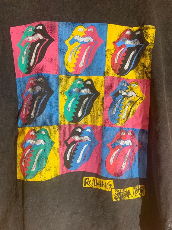 Rolling Stones small black graphic vintage tshirt - image 1