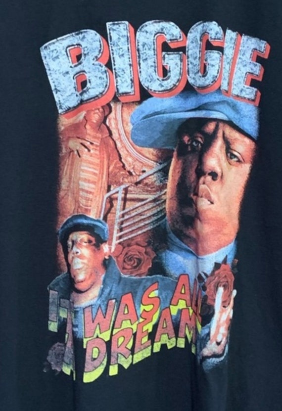 Biggie smalls large black graphic vintage tshirt